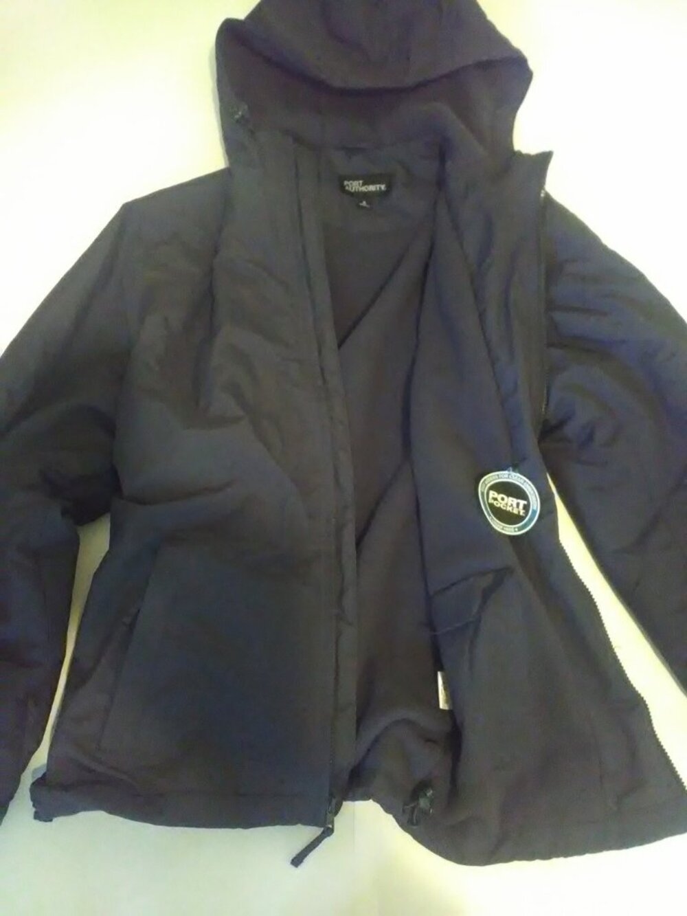 Brand New Small Men's Port authority Hooded Gray Charger Jacket J327
